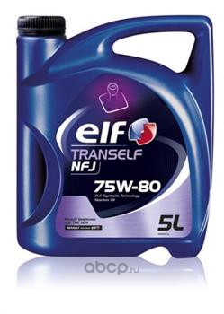 Купить запчасть ELF - 194756 Масло трансмиссионное синтетическое Tranself NFJ 75W-80, 5л