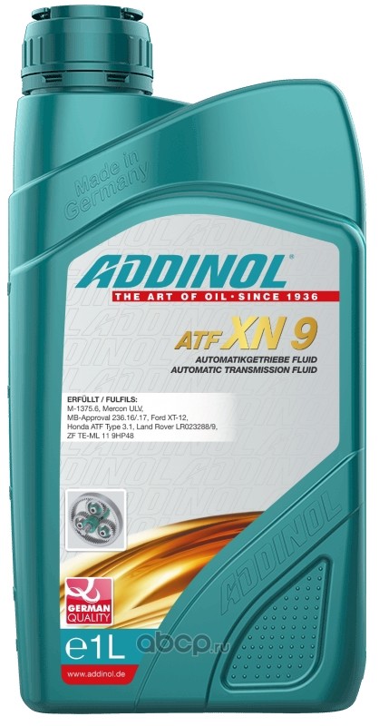 Купить запчасть ADDINOL - 4014766075031 Масло трансм. АКПП синтетика,   1л.