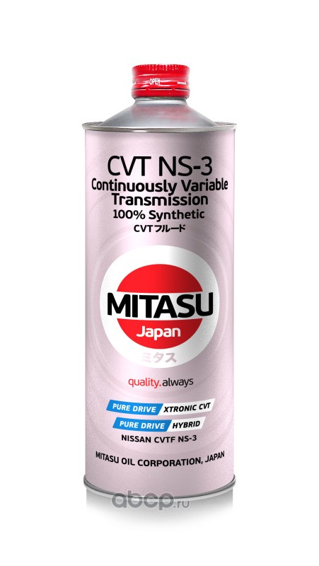 Купить запчасть MITASU - MJ3131 MITASU CVT FLUID NS-3 100% Synthetic  MJ 313