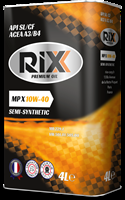 Купить запчасть RIXX - RX0002MPX Масло моторное полусинтетическое "MP X 10W-40", 4л