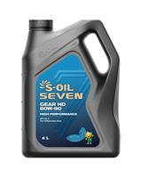 Купить запчасть S-OIL - E107804 Масло трансмиссионное полусинтетическое "7 GEAR HD 80W-90", 4л