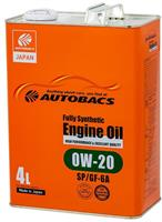 Купить запчасть AUTOBACS - A00032230 Масло моторное синтетическое "ENGINE OIL 0W-20", 4л