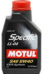 Купить запчасть MOTUL - 101272 Масло моторное синтетическое "Specific LL-04 5W-40", 1л