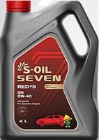Купить запчасть S-OIL - E107616 Масло моторное синтетическое "7 RED #9 SN 5W-40", 4л