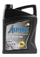 Купить запчасть ALPINE - 0100722 Масло трансмиссионное синтетическое "Gear Oil TDL 80W-90", 5л