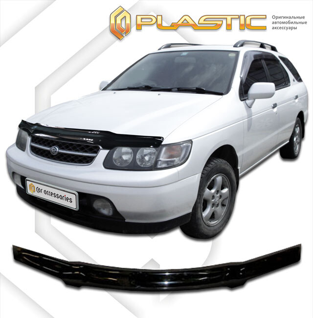 Купить запчасть CA PLASTIC - 2010010100131 Дефлектор капота Nissan Rnessa 1997-2000 (Classic черный)