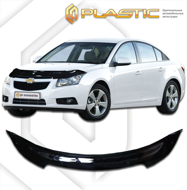 Купить запчасть CA PLASTIC - 2010010107390 Дефлектор капота CA Plastic для Chevrolet Cruze