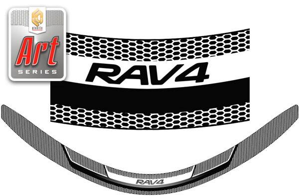 Купить запчасть CA PLASTIC - 2010011512599 Дефлектор капота CA Plastic для Toyota RAV4