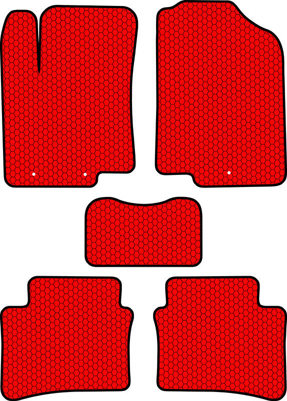 Купить запчасть SDS EXCLUSIVE - KSK12610RD Коврики в салон красные Kia Rio III sedan 2011-"EVA-style"