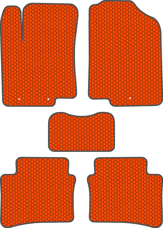Купить запчасть SDS EXCLUSIVE - KSK12610OR Коврики в салон оранжевые Kia Rio III sedan 2011-"EVA-style"