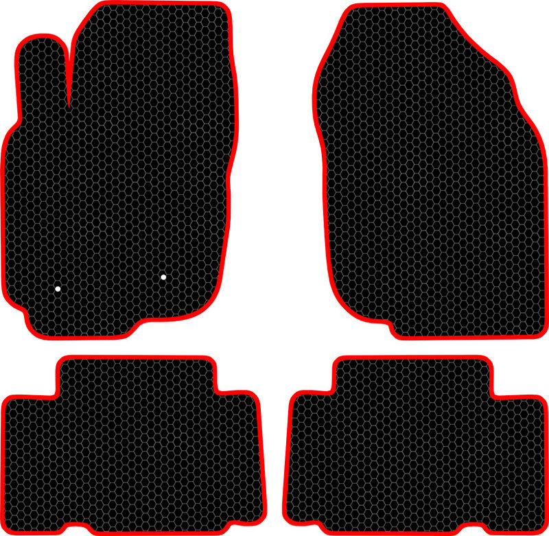Купить запчасть SDS EXCLUSIVE - KST22006BKR Коврики в салон черные с красным кантом Toyota RAV 4 III (XA30) Внедорожник(5дв.) 2006-2013 "EVA-style"