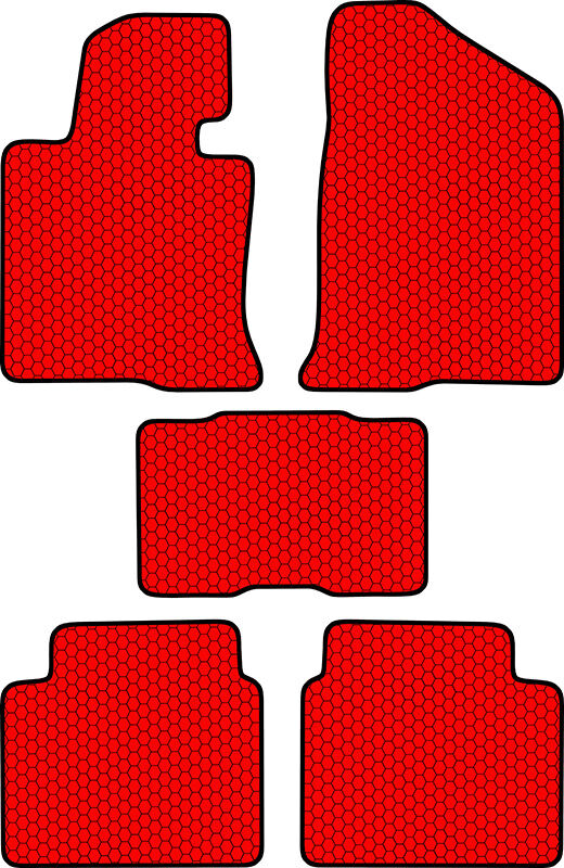 Купить запчасть SDS EXCLUSIVE - KSH22409RD Коврики в салон красные Hyundai Sonata VI (YF) Седан 2009-2014 "EVA-style"