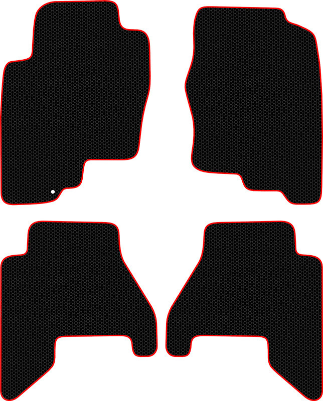 Купить запчасть SDS EXCLUSIVE - KSN10805BKR Коврики в салон черные с красным кантом Nissan Pathfinder III (R51) Внедорожник(5дв.) 2005-2014 "EVA-style"