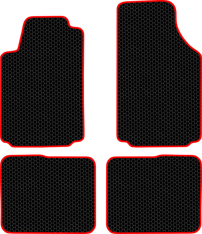 Купить запчасть SDS EXCLUSIVE - KSA13900BKR Коврики в салон черные с красным кантом Audi A2 - Хэтчбек(5дв.) 2000-2007 "EVA-style"