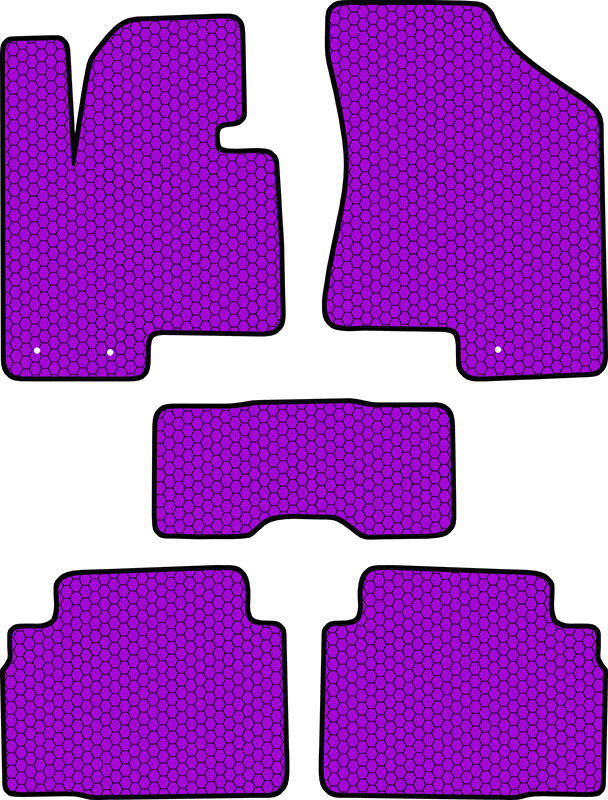 Купить запчасть SDS EXCLUSIVE - KSH22010PR Коврики в салон фиолетовые Hyundai ix35 - Внедорожник, 5дв. 2010- "EVA-style"
