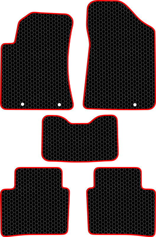 Купить запчасть SDS EXCLUSIVE - KSN14713BKR Коврики в салон черные с красным кантом Nissan Teana III Седан 2013- "EVA-style"