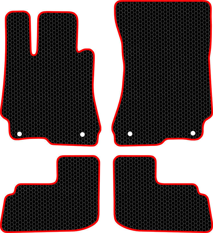 Купить запчасть SDS EXCLUSIVE - KSM33914BKR Коврики в салон черные с красным кантом Mercedes-Benz CL-klasse C216 Купе 2006-2014 "EVA-style"