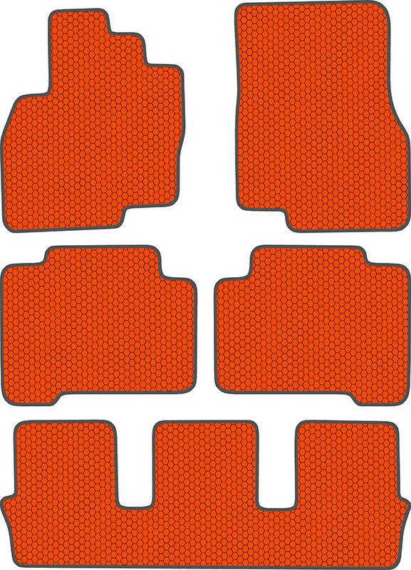 Купить запчасть SDS EXCLUSIVE - KSM40403OR Коврики в салон оранжевые Mitsubishi Grandis II Минивэн(5дв.) 2003-2011 "EVA-style"