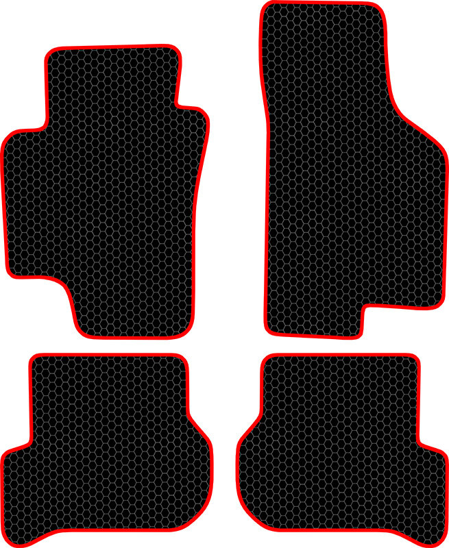 Купить запчасть SDS EXCLUSIVE - KSV20704BKR Коврики в салон черные с красным кантом Volkswagen Golf Plus MK5 Хэтчбек(5дв.) 2004-2013 "EVA-style"