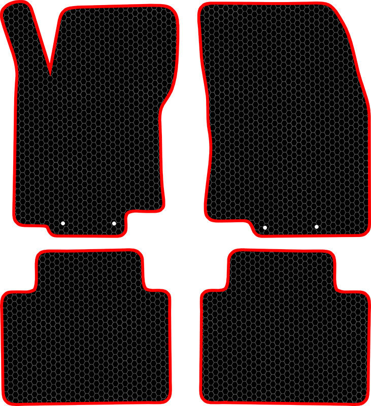 Купить запчасть SDS EXCLUSIVE - KSN15114BKR Коврики в салон черные с красным кантом Nissan X-Trail III (T32) crossover 2014-"EVA-style"