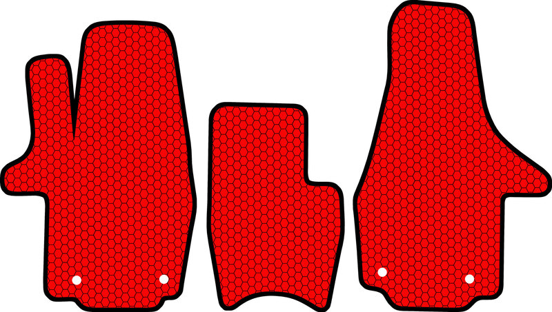 Купить запчасть SDS EXCLUSIVE - KSV21691RD Коврики в салон красные Volkswagen Transporter T6 Фургон(5дв.) 2015- "EVA-style"