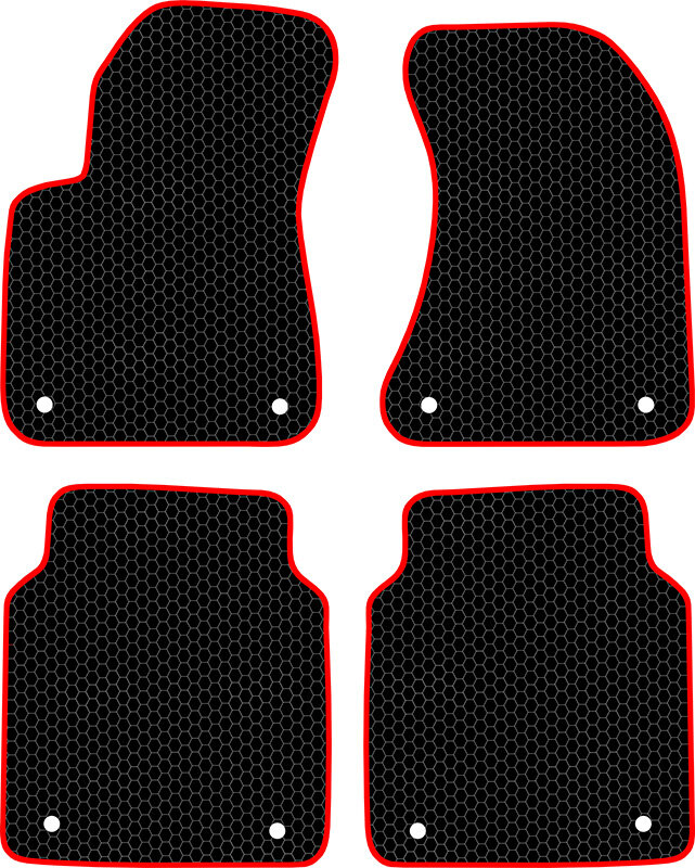 Купить запчасть SDS EXCLUSIVE - KSA13010BKR Коврики в салон черные с красным кантом Audi A8 D4 Седан 2010- "EVA-style"