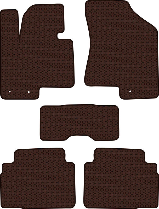 Купить запчасть SDS EXCLUSIVE - KSH22010BR Коврики в салон коричневые Hyundai ix35 - Внедорожник(5дв.) 2010- "EVA-style"