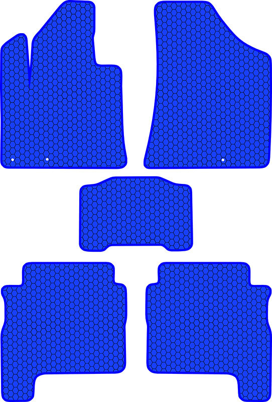Купить запчасть SDS EXCLUSIVE - KSH21307BL Коврики в салон синие Hyundai Santa Fe II Внедорожник(5дв.) 2006-2012 "EVA-style"