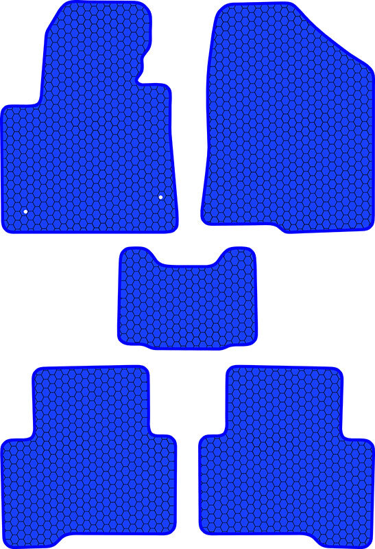 Купить запчасть SDS EXCLUSIVE - KSH23612BL Коврики в салон синие Hyundai Santa Fe III Внедорожник(5дв.) 2012- "EVA-style"