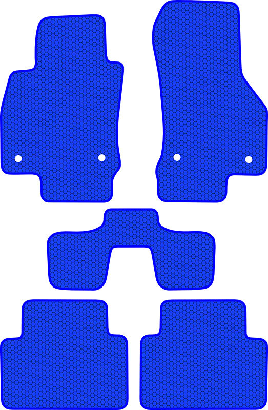 Купить запчасть SDS EXCLUSIVE - KSS21513BL Коврики в салон синие Skoda Octavia A7 Лифтбек 2013- "EVA-style"