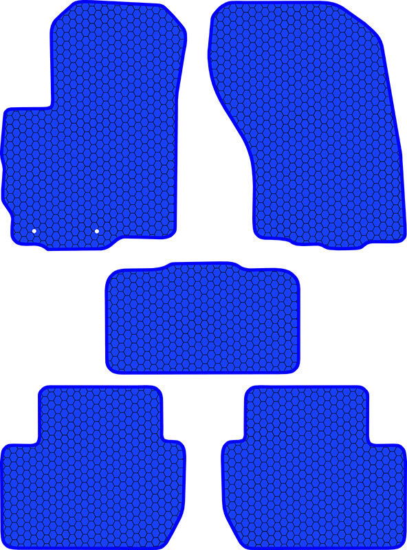 Купить запчасть SDS EXCLUSIVE - KSM41008BL Коврики в салон синие Mitsubishi Outlander II Внедорожник(5дв.) 2007-2012 "EVA-style"