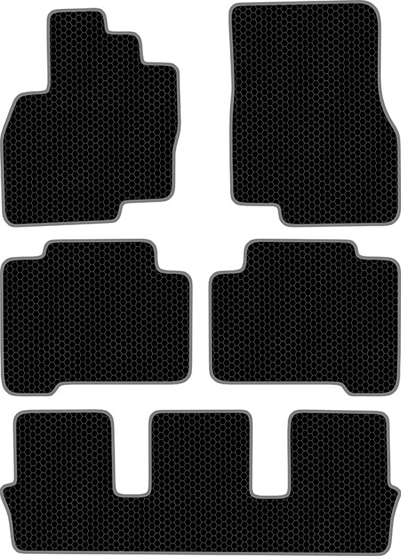 Купить запчасть SDS EXCLUSIVE - KSM40403BK Коврики в салон черные Mitsubishi Grandis II Минивэн(5дв.) 2003-2011 "EVA-style"