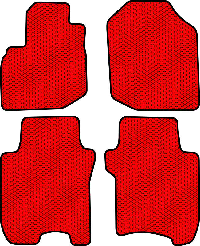 Купить запчасть SDS EXCLUSIVE - KSH11308RD Коврики в салон красные Honda Jazz II Хэтчбек(5дв.) 2008- "EVA-style"