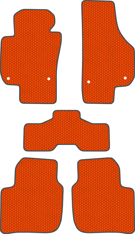 Купить запчасть SDS EXCLUSIVE - KSS20908OR Коврики в салон оранжевые Skoda Superb II Лифтбек 2008-2015 "EVA-style"