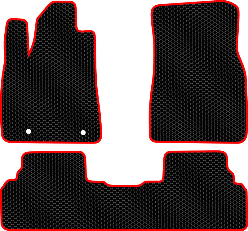 Купить запчасть SDS EXCLUSIVE - KSL21216BKR Коврики в салон черные с красным кантом Lexus RХ IV Внедорожник(5дв.) 2015- "EVA-style"