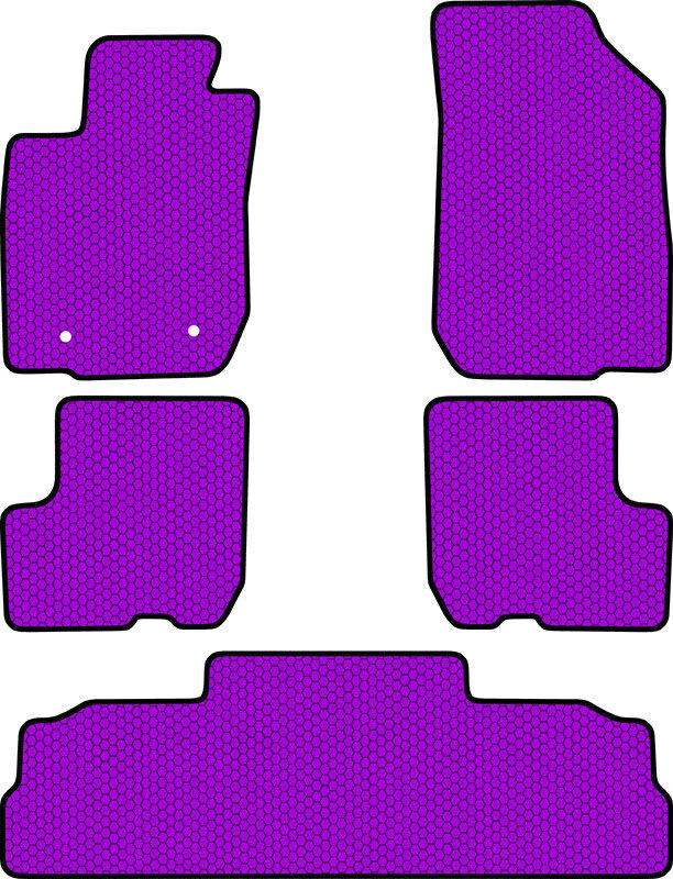 Купить запчасть SDS EXCLUSIVE - KSV0029PR Коврики в салон фиолетовые ВАЗ (LADA) Ларгус (4601) 3й ряд - Универсал 2012- "EVA-style"