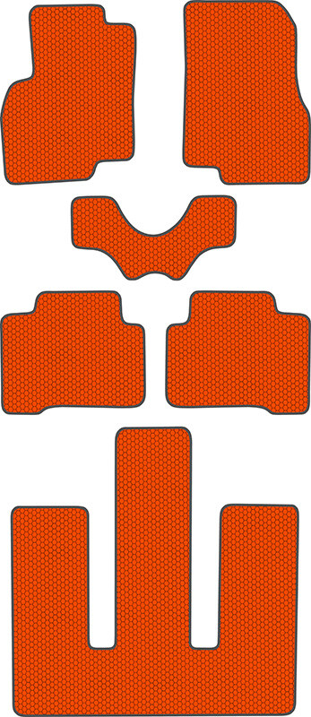 Купить запчасть SDS EXCLUSIVE - KSM40404OR Коврики в салон оранжевые Mitsubishi Grandis II Минивэн(5дв.) 2003-2011 "EVA-style"