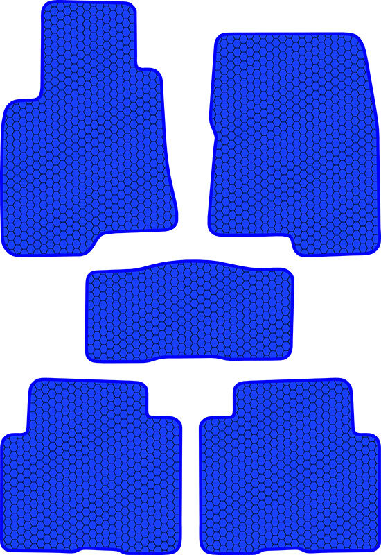 Купить запчасть SDS EXCLUSIVE - KSM41306BL Коврики в салон синие Mitsubishi Pajero III Внедорожник(3дв.) 1999-2006 "EVA-style"
