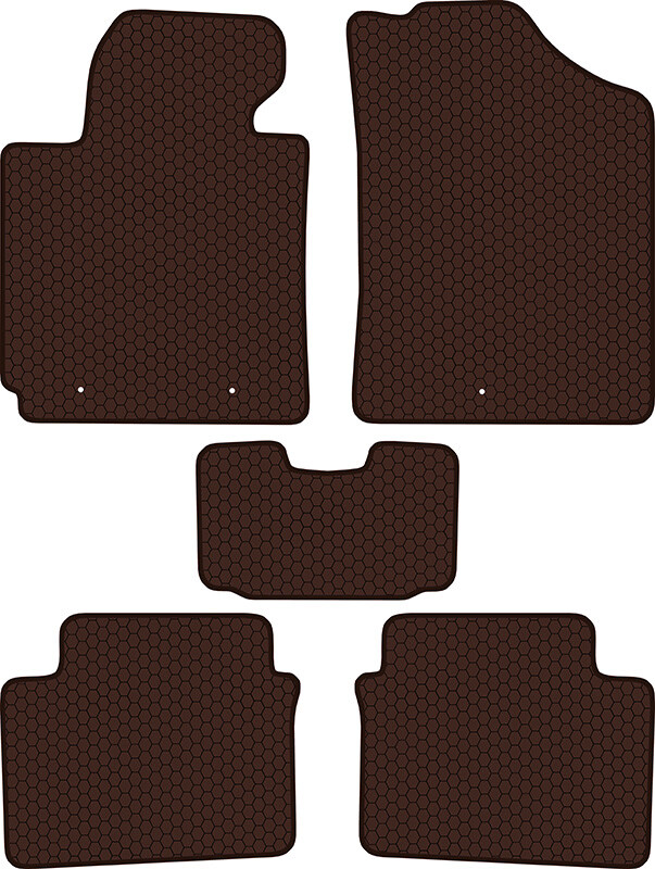 Купить запчасть SDS EXCLUSIVE - KSH23411BR Коврики в салон коричневые Hyundai Veloster - Хэтчбек(4дв.) 2011- "EVA-style"