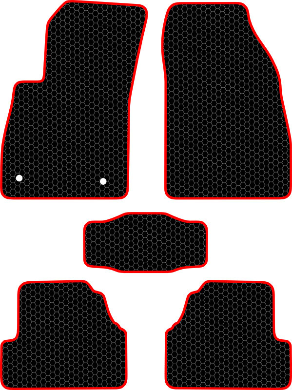 Купить запчасть SDS EXCLUSIVE - KSO13312BKR Коврики в салон черные с красным кантом Opel Mokka I Внедорожник(5дв.) 2012- "EVA-style"