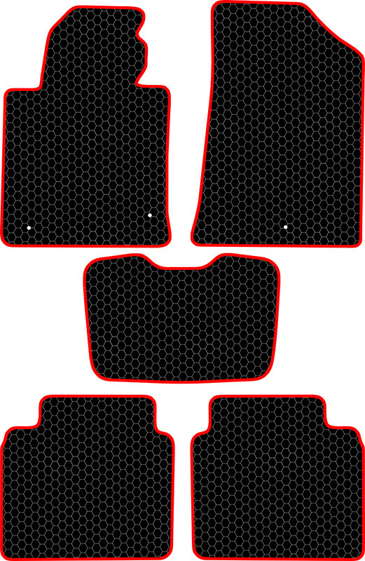 Купить запчасть SDS EXCLUSIVE - KSK14815BKR Коврики в салон черные с красным кантом Kia Optima IV Седан 2015- "EVA-style"