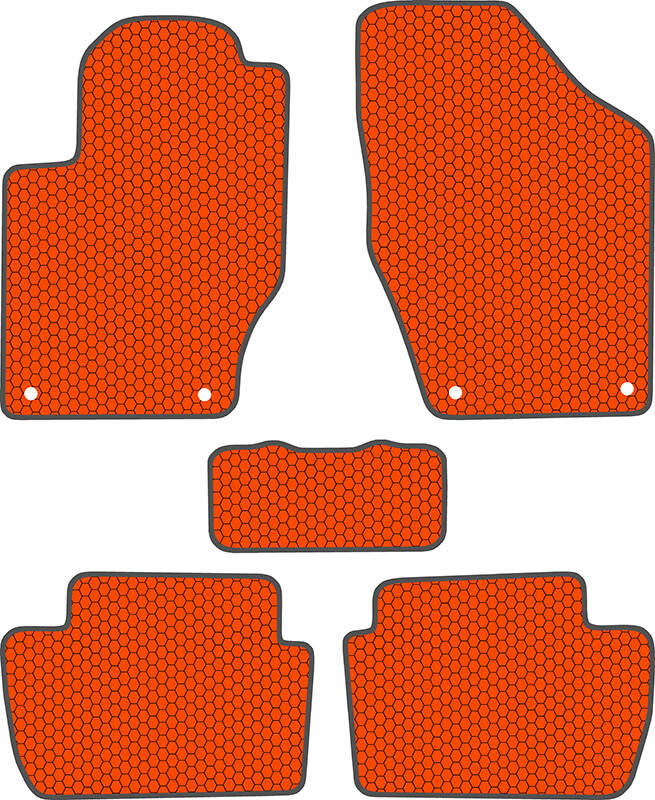 Купить запчасть SDS EXCLUSIVE - KSP12513OR Коврики в салон оранжевые Peugeot 308 II Хэтчбек(5дв.) 2013- "EVA-style"