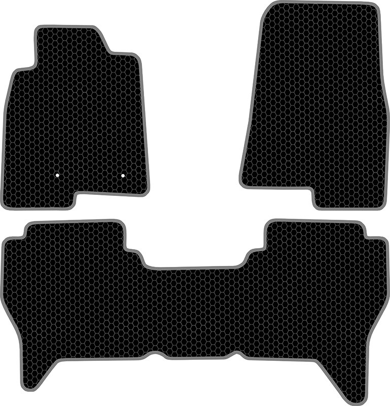 Купить запчасть SDS EXCLUSIVE - KSM41206BK Коврики в салон черные Mitsubishi Pajero III Внедорожник(5дв.) 1999-2006 "EVA-style"