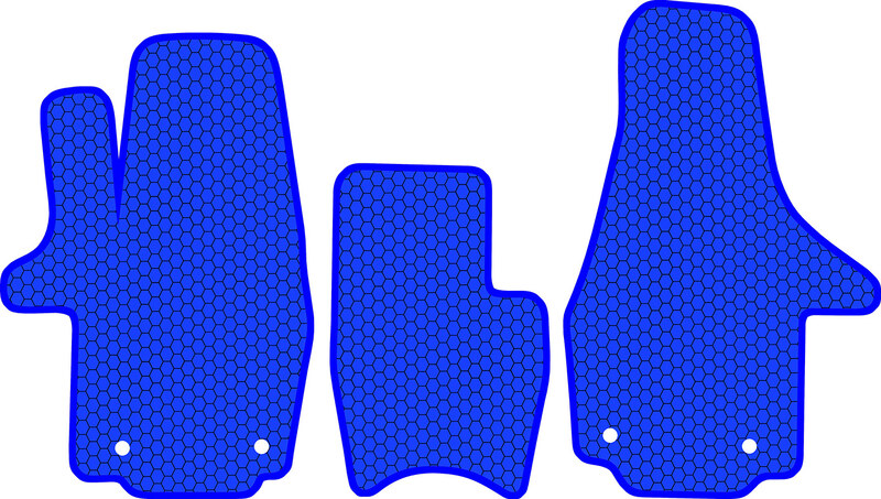 Купить запчасть SDS EXCLUSIVE - KSV21691BL Коврики в салон синие Volkswagen Transporter T6 Фургон(5дв.) 2015- "EVA-style"
