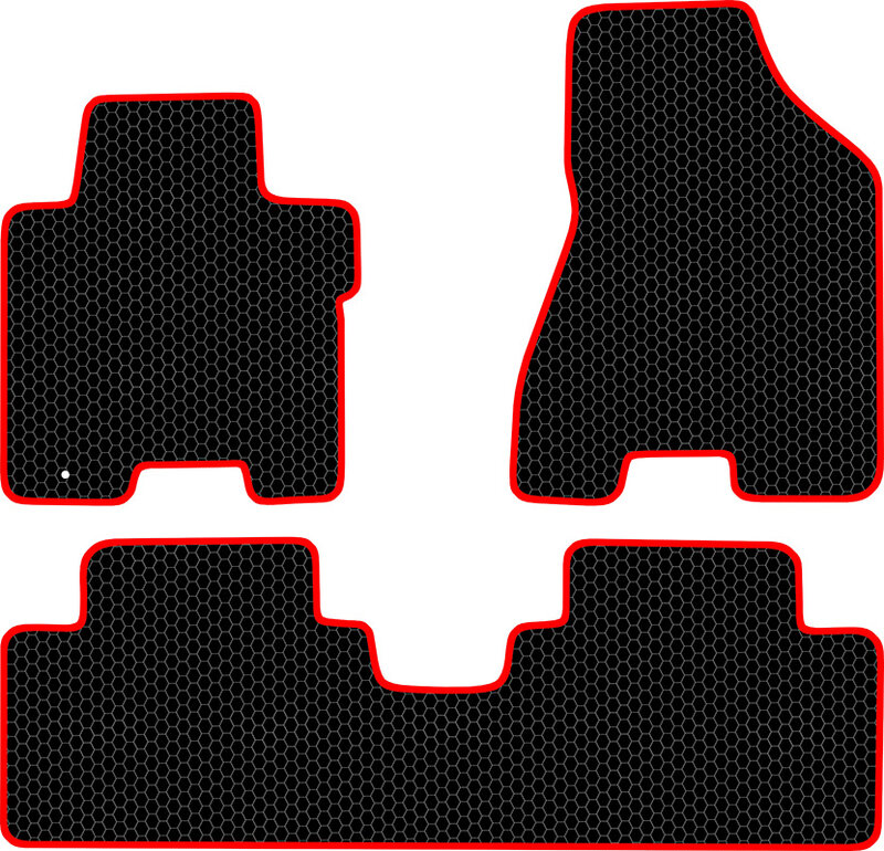 Купить запчасть SDS EXCLUSIVE - KSK11504BKR Коврики в салон черные с красным кантом Kia Sportage II Внедорожник(5дв.) 2004-2010 "EVA-style"