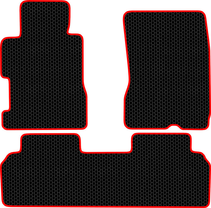 Купить запчасть SDS EXCLUSIVE - KSH10506BKR Коврики в салон черные с красным кантом Honda Civic VIII Седан 2006-2011 "EVA-style"