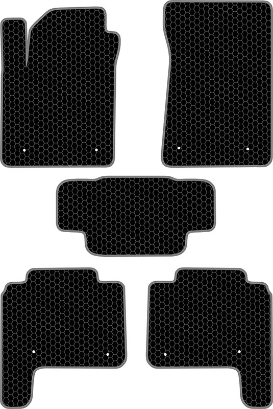 Купить запчасть SDS EXCLUSIVE - KSN12910BK Коврики в салон черные Nissan Patrol VI (Y62) Внедорожник(5дв.) 2010- "EVA-style"