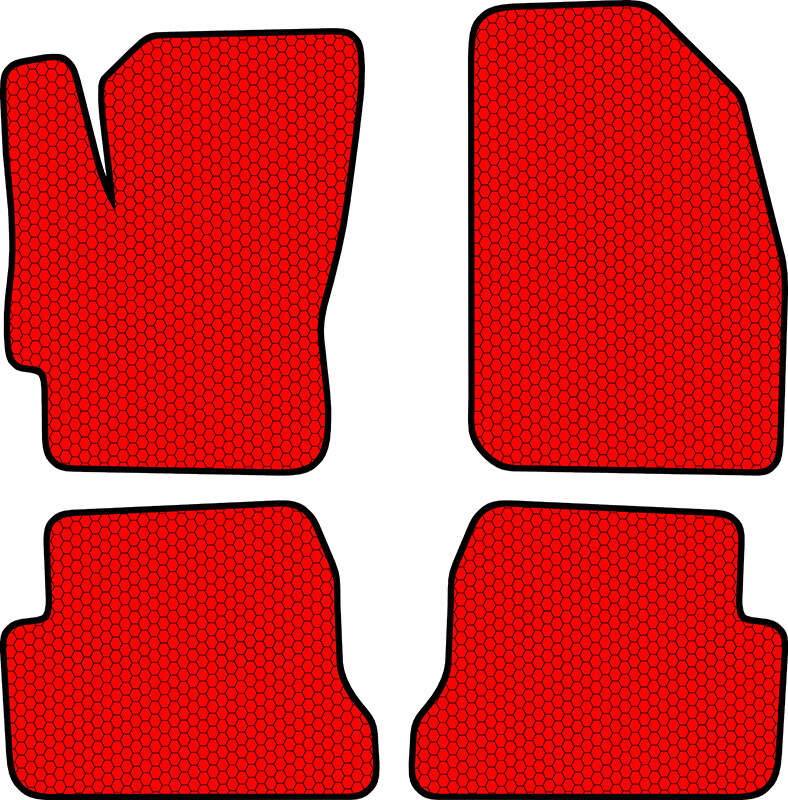 Купить запчасть SDS EXCLUSIVE - KSM20203RD Коврики в салон красные Mazda 3 I Хэтчбек(5дв.) 2003-2008 "EVA-style"