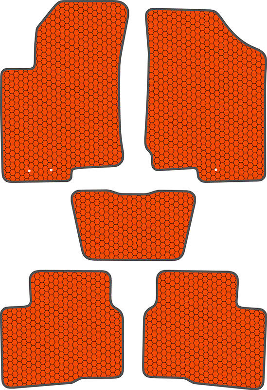 Купить запчасть SDS EXCLUSIVE - KSK10709OR Коврики в салон оранжевые Kia Cerato II Седан 2009-2013 "EVA-style"