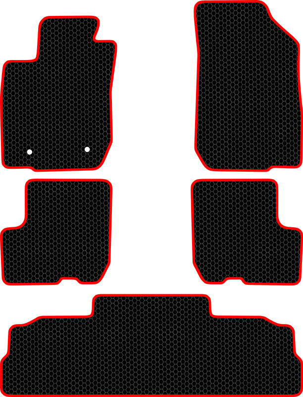 Купить запчасть SDS EXCLUSIVE - KSV0029BKR Коврики в салон черные с красным кантом ВАЗ (LADA) Ларгус (4601) - Универсал 2012- "EVA-style"
